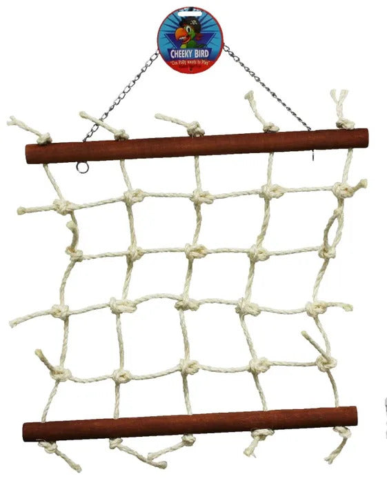 CHEEKY BIRD natural rope lattice
